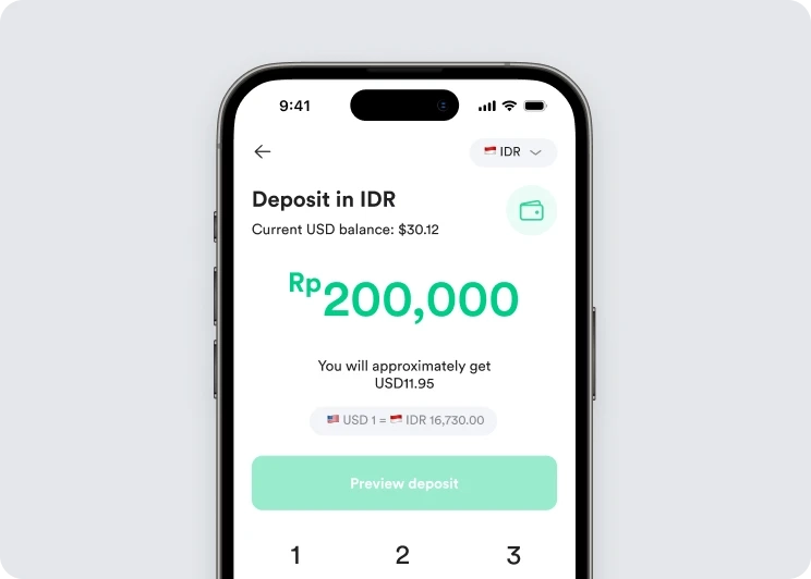 Deposit dalam rupiah