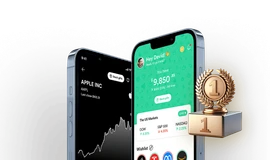 Two phone and trophy