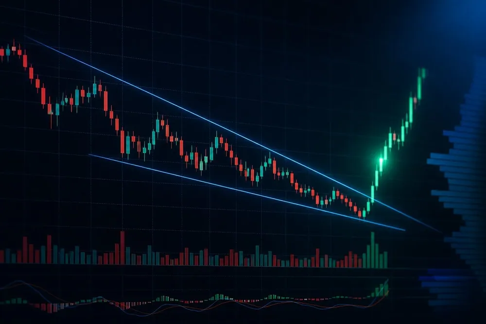 Falling Wedge Pattern: Cara Mengenali, Strategi, dan Contohnya