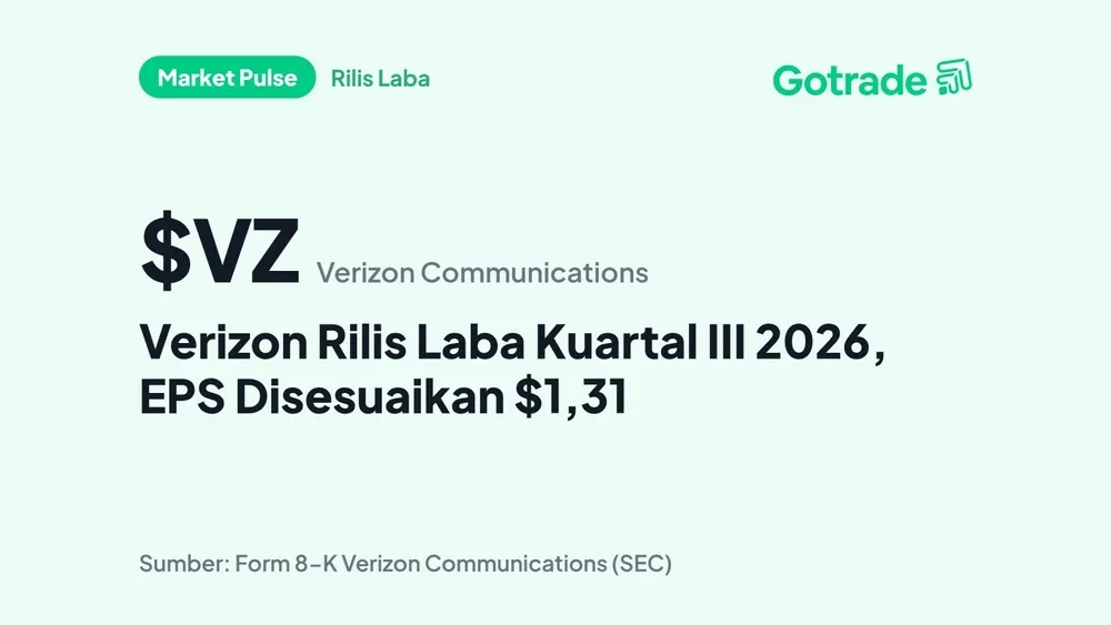 Verizon Rilis Laba Kuartal III 2026, EPS Disesuaikan $1,31
