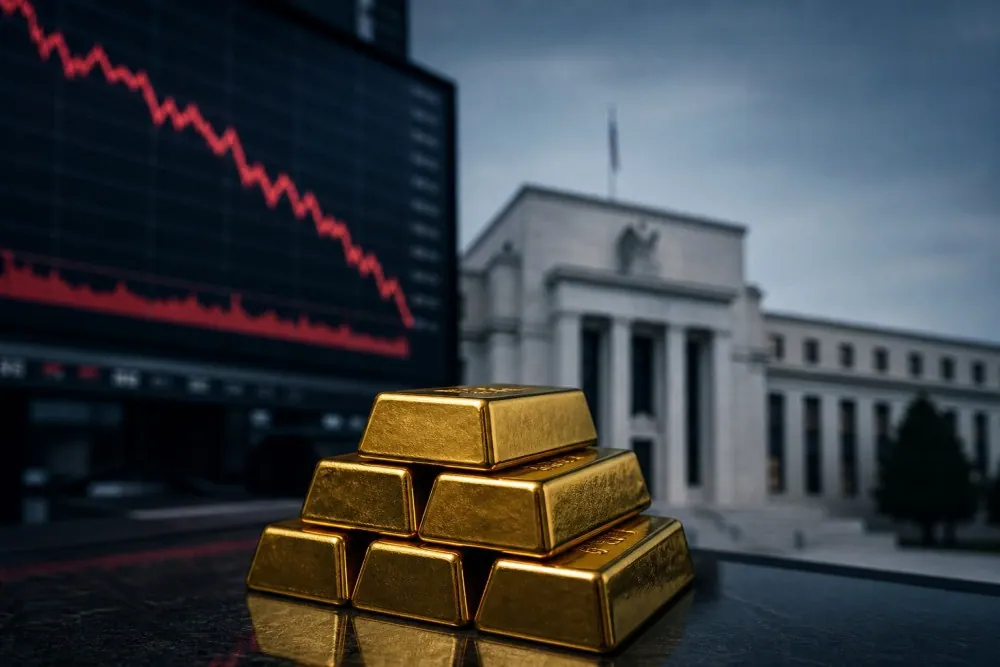Ekspektasi Suku Bunga The Fed Tekan Harga Emas