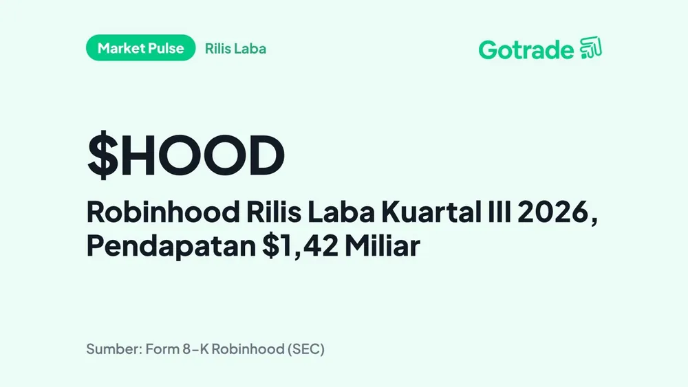 Robinhood Rilis Laba Kuartal III 2026, Pendapatan $1,42 Miliar