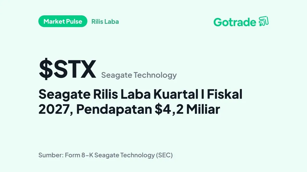 Seagate Rilis Laba Kuartal I Fiskal 2027, Pendapatan $4,2 Miliar