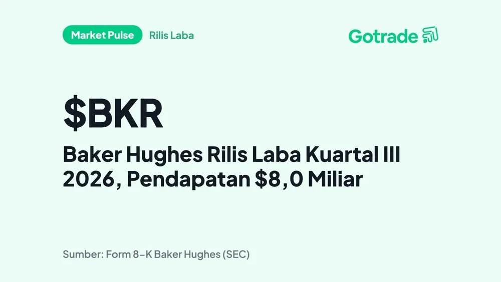 Baker Hughes Rilis Laba Kuartal III 2026, Pendapatan $8,0 Miliar