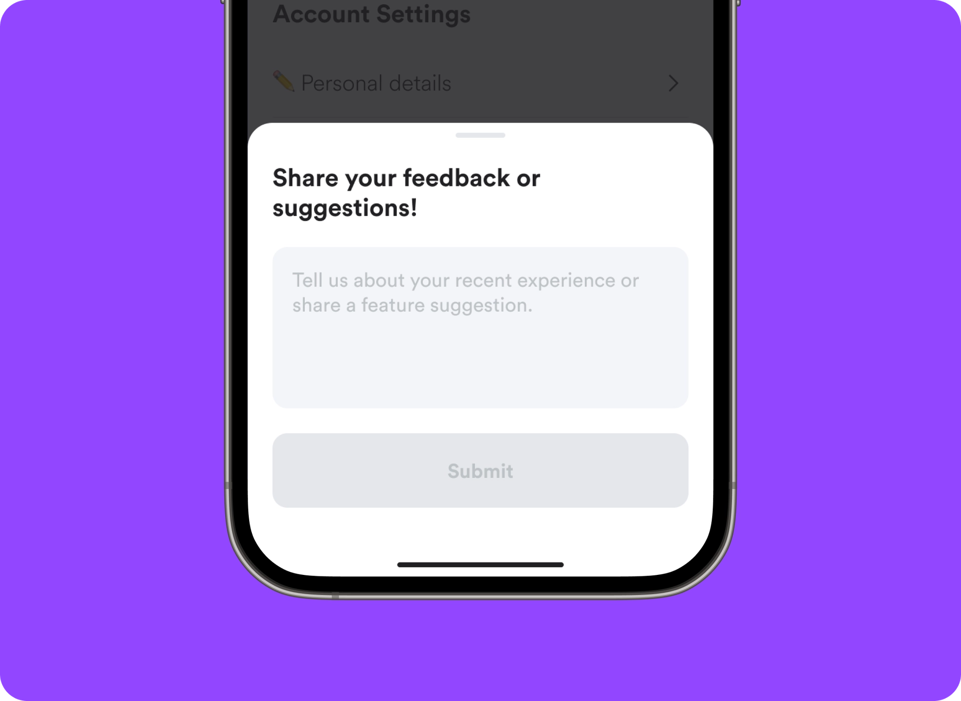 💬 In-App Feedback